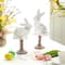 Glitzhome&#xAE; 12.5&#x22; Easter Wooden Bunny Table D&#xE9;cor Set